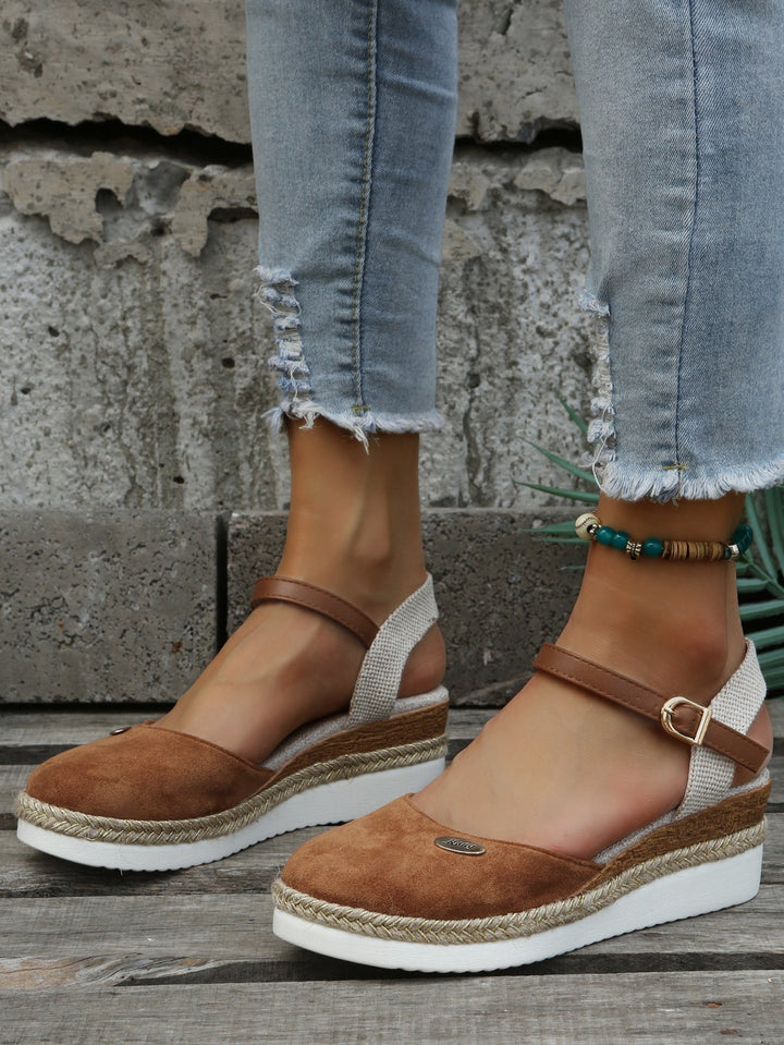 Orthopaedic Ankle Strap Espadrille Sandals for Women