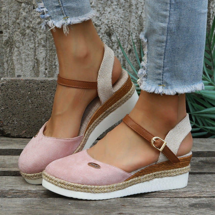 Orthopaedic Ankle Strap Espadrille Sandals for Women