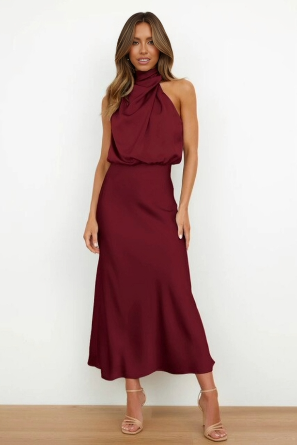 Mariana™ | Elegant Halter Evening Dress - image 17