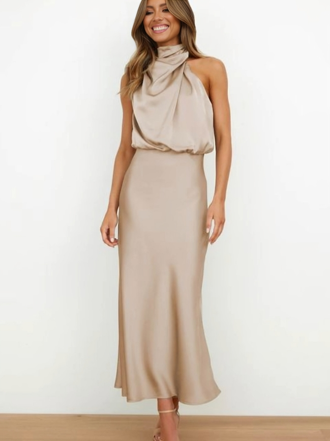 Mariana™ | Elegant Halter Evening Dress - image 4