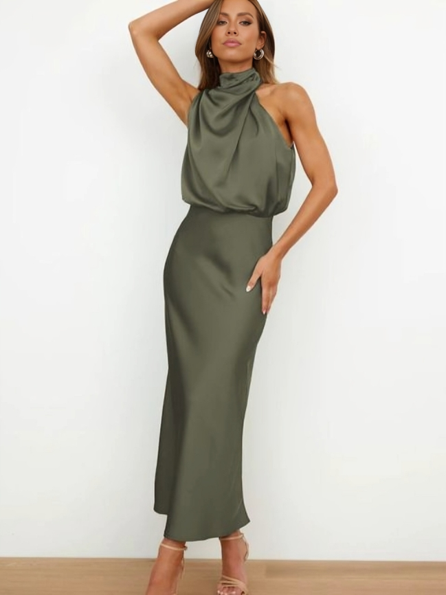 Mariana™ | Elegant Halter Evening Dress - image 9