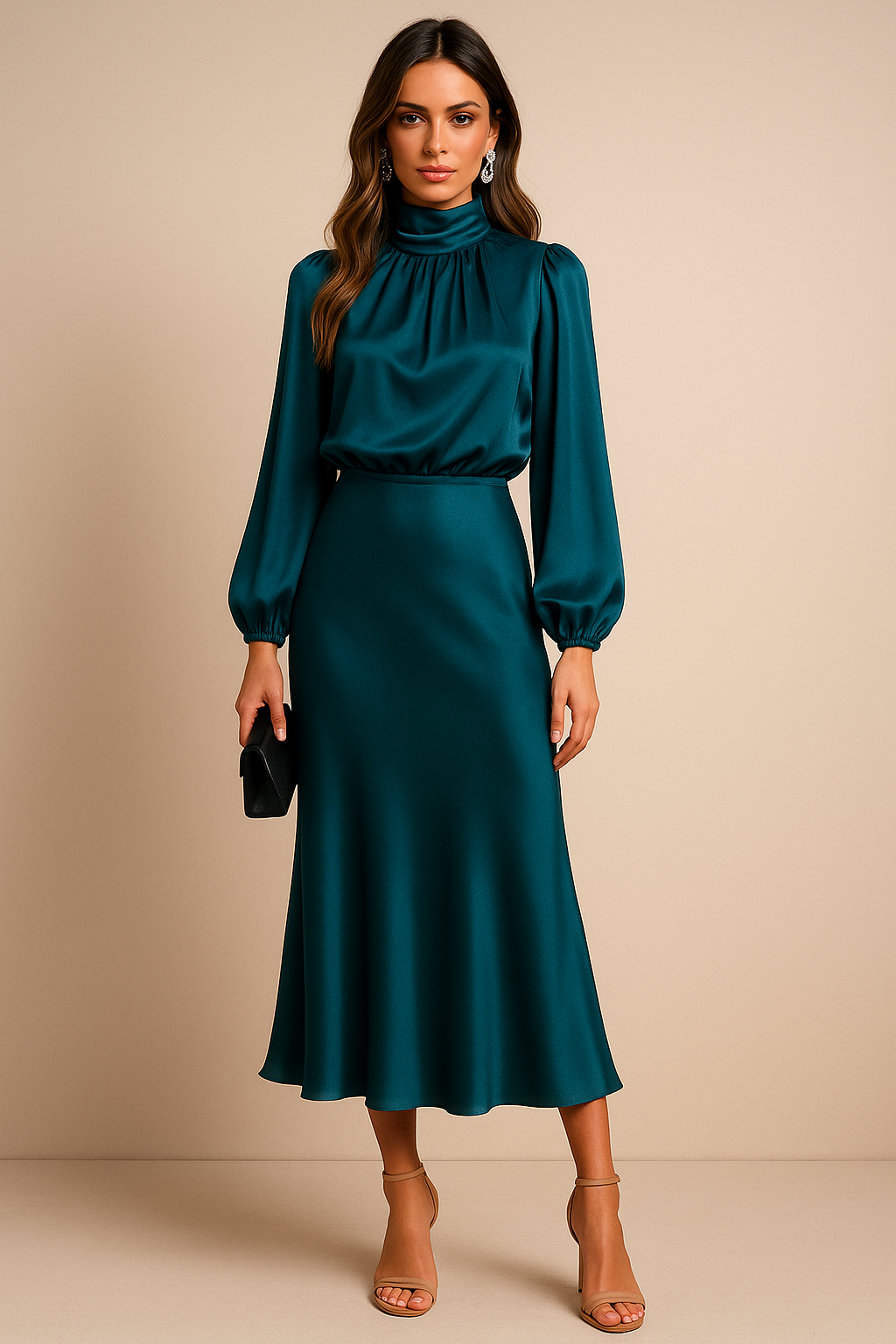 Kriz | High Waist Midi Dress - image 15