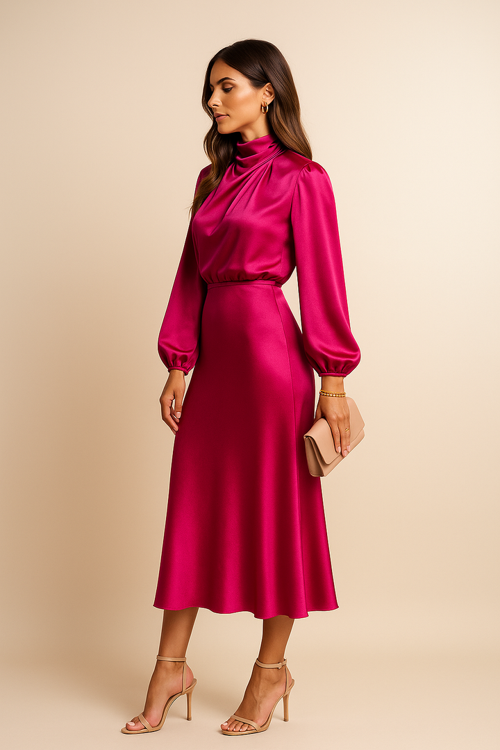 Kriz | High Waist Midi Dress - image 27