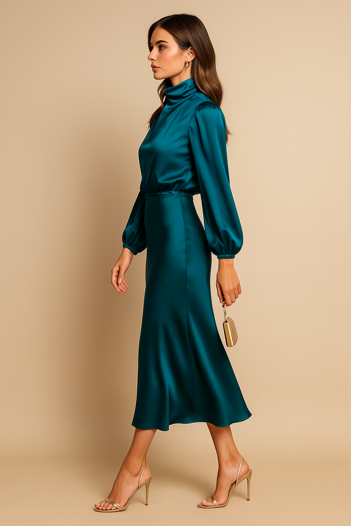 Kriz | High Waist Midi Dress - image 5