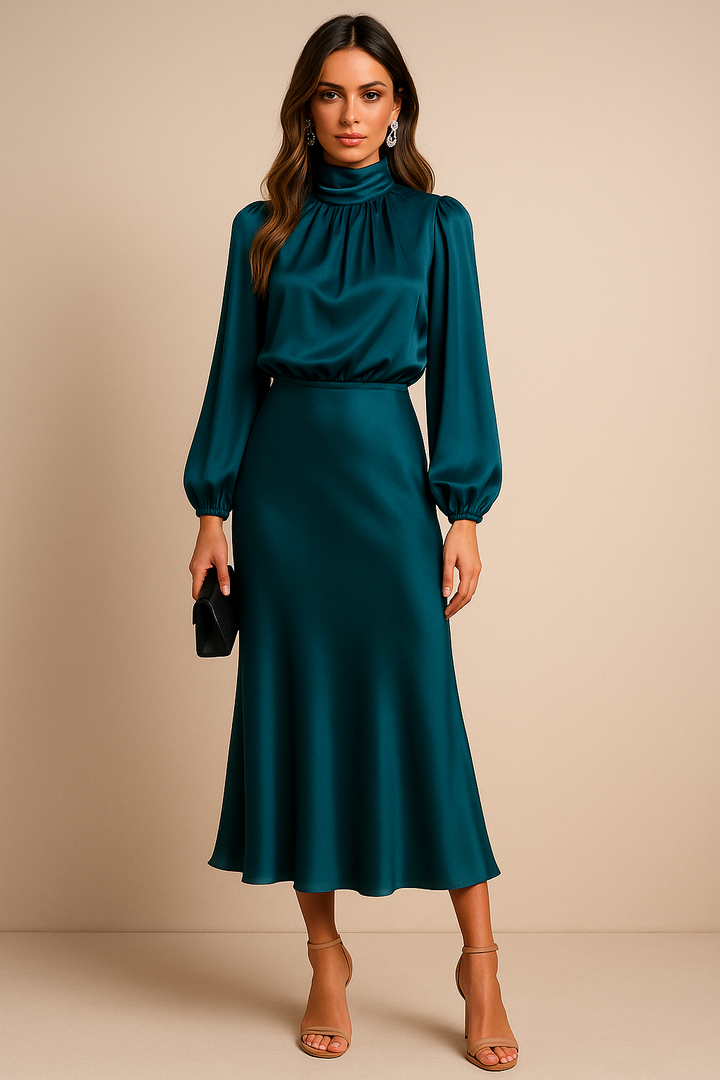 Kriz | High Waist Midi Dress - image 6