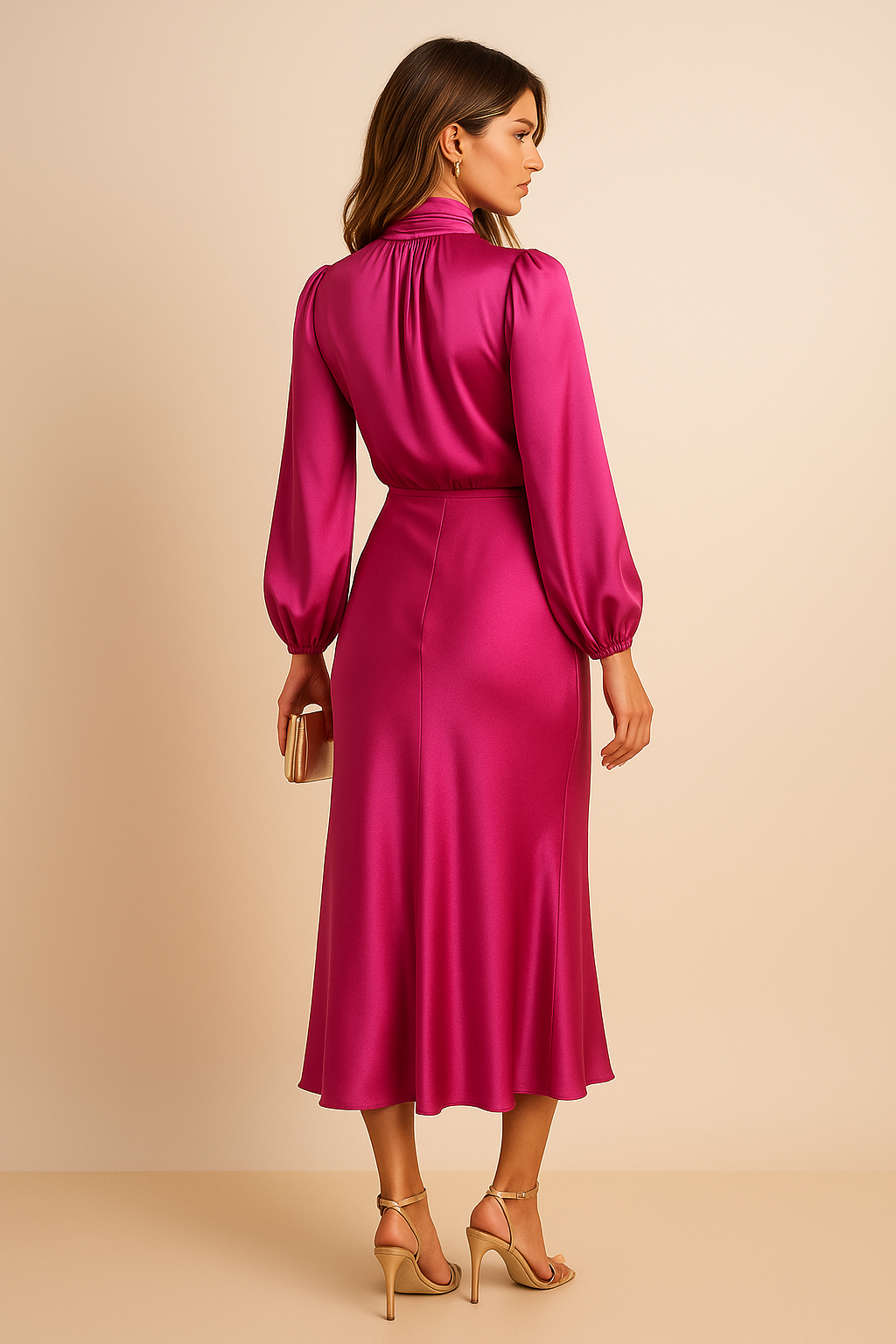 Kriz | High Waist Midi Dress - image 8
