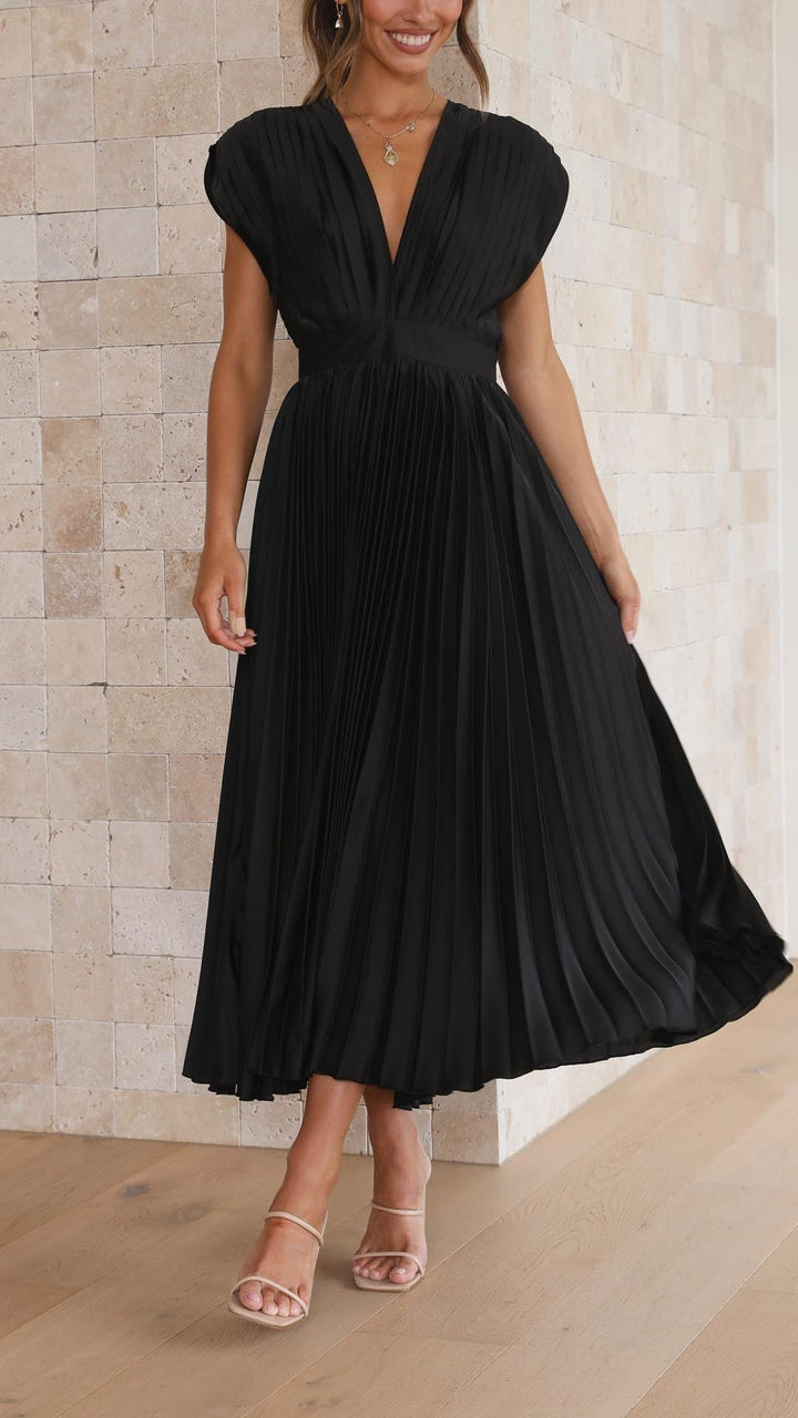 Maria™ | Elegant Pleated Maxi Dress - image 18