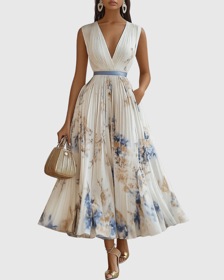 Rowella | Elegant Pleated Maxi Dress - image 1