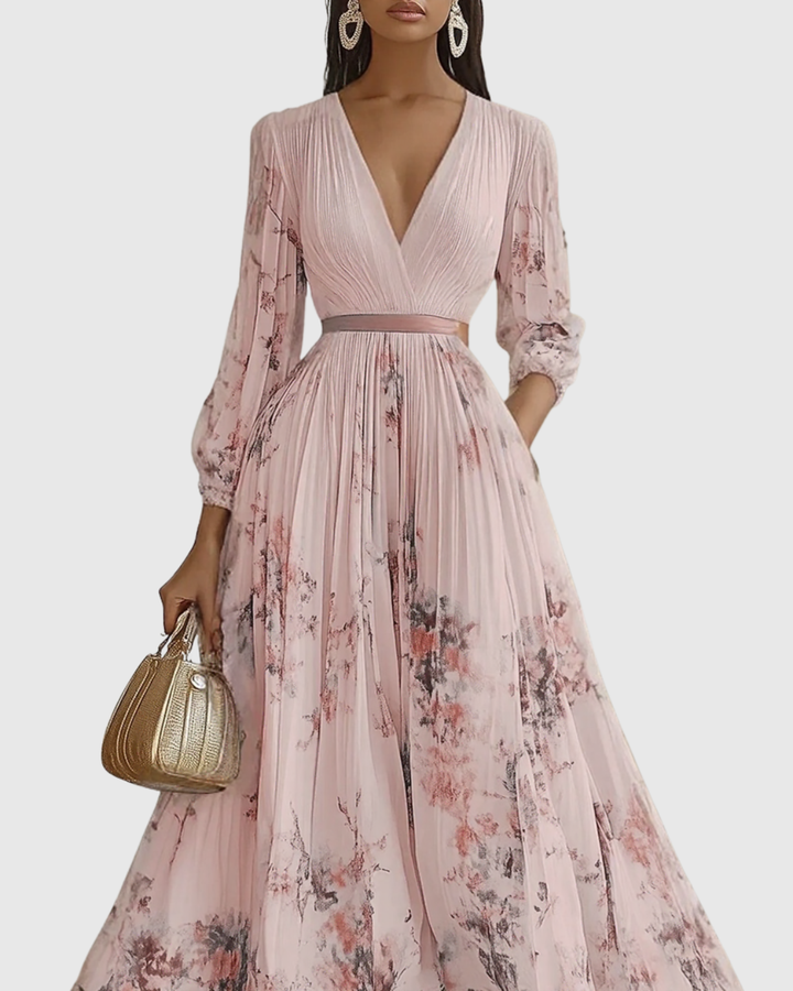 Rowella | Elegant Pleated Maxi Dress - image 12