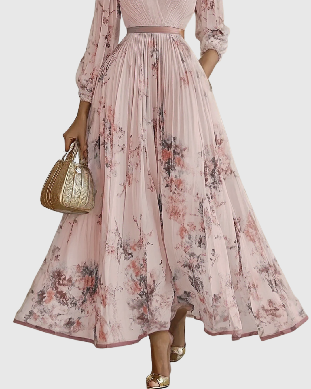 Rowella | Elegant Pleated Maxi Dress - image 13