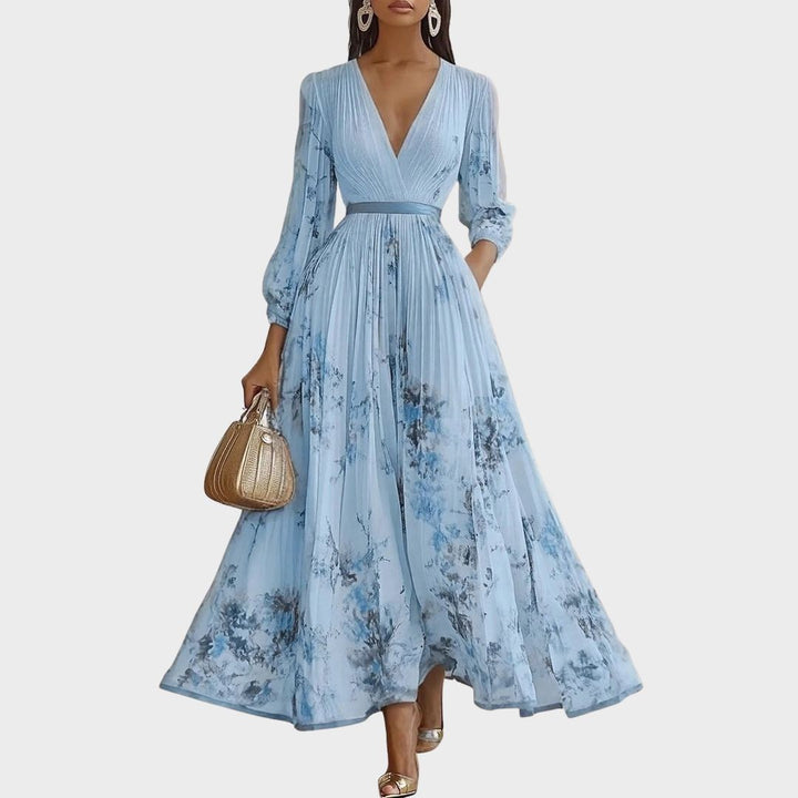 Rowella | Elegant Pleated Maxi Dress - image 4