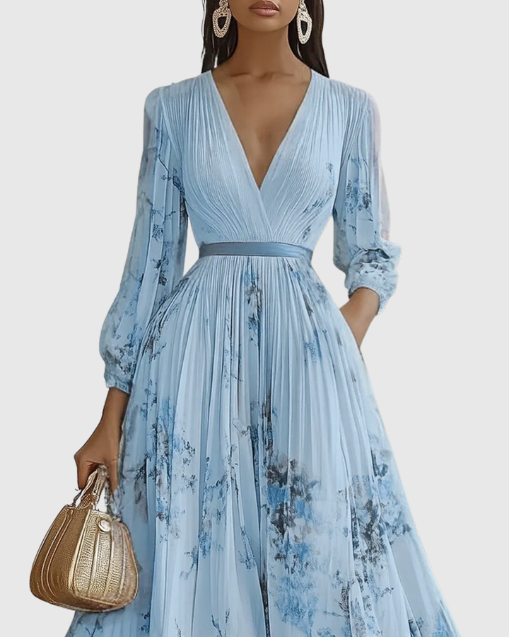 Rowella | Elegant Pleated Maxi Dress - image 5