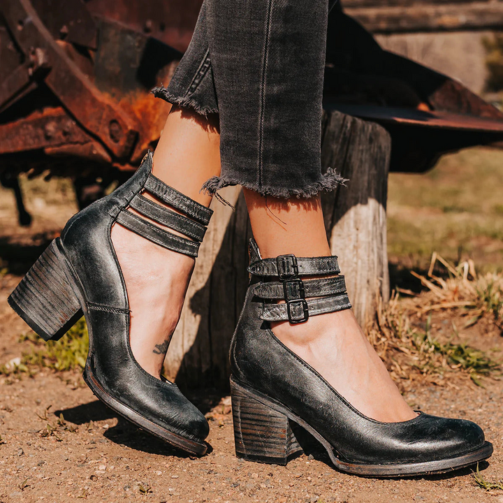 Verona | Vintage Strappy Ankle Strap Heels - image 10
