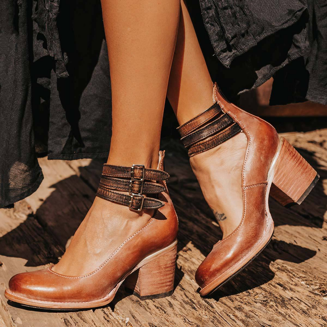 Verona | Vintage Strappy Ankle Strap Heels - image 12