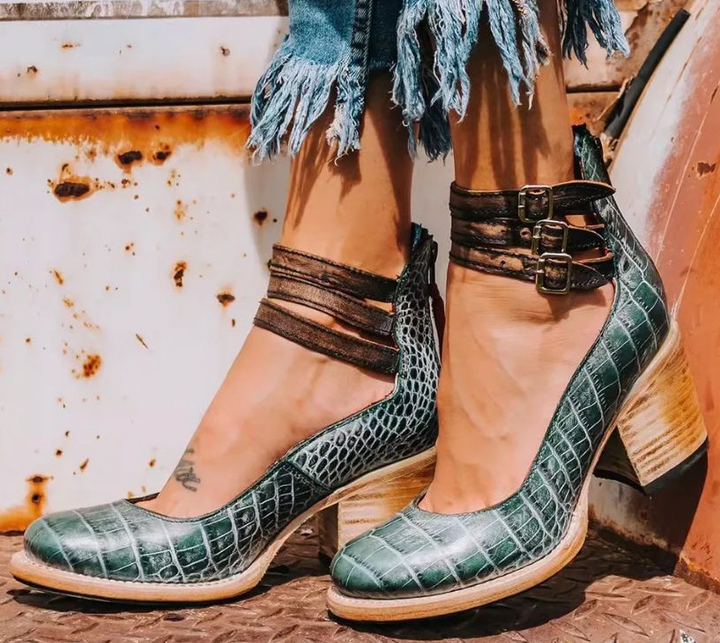 Verona | Vintage Strappy Ankle Strap Heels - image 16