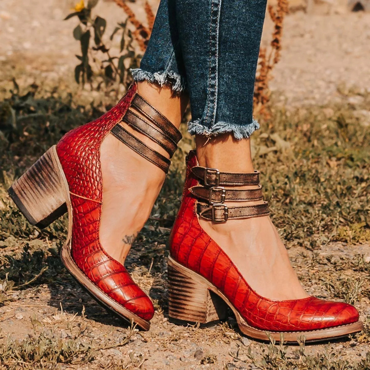 Verona | Vintage Strappy Ankle Strap Heels - image 7