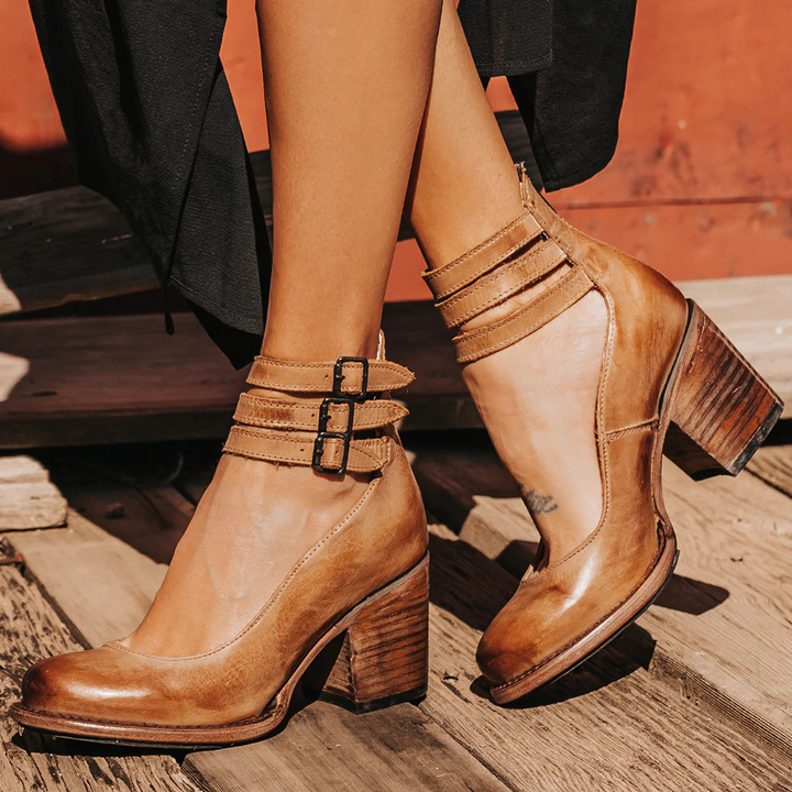 Verona | Vintage Strappy Ankle Strap Heels - image 9